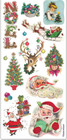 Violette Stickers Tinsel Christmas Santa Trees Crafts Planner Supply Scrapbook