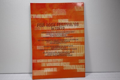 Fuji Rock Festival 1998 in Tokyo Official Program Book Rare Bjork