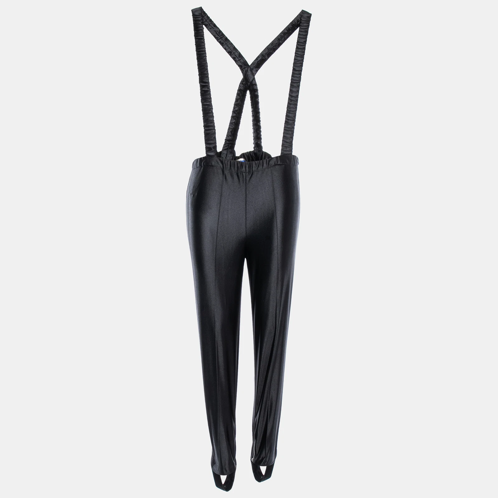Pantalon suspendu synthétique noir Gucci XS