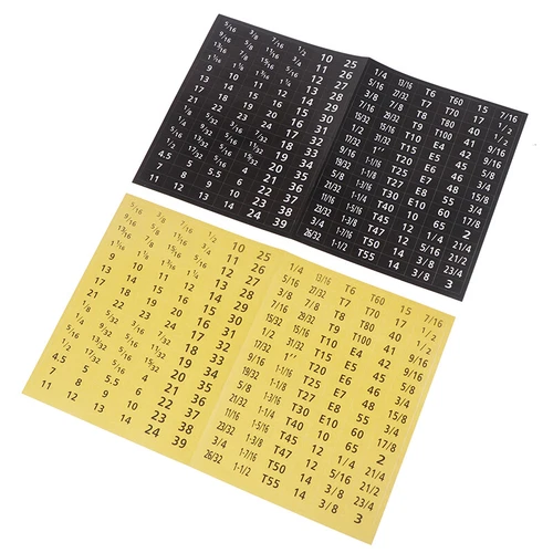 180 Pcs/set Master Socket Quick & Easy Reminder Label Stickers Chrome Decal Tags
