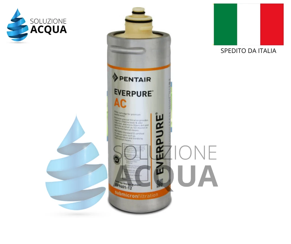 SOLUZIONEACQUA FILTRO EVERPURE AC EV960112 CARTUCCIA ANTIMICROBICA DEPURATORE ACQUA