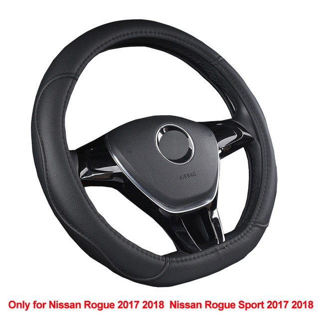 D Type Car Steering Wheel Cover For Nissan Rogue 2017 2018 Rogue Sport