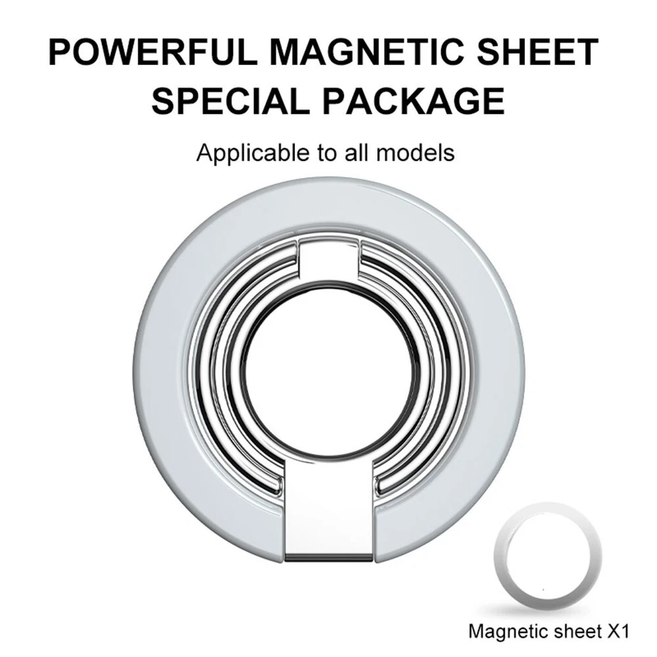 Soporte magnético para anillo de teléfono iPhone MagSafe soporte para anillo o anillo de palo todo Devece Foto 3 de 4