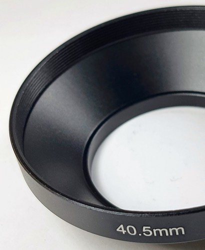 40,5mm Weitwinkel Metall Gegenlichtblende Sonnenschutz Schraubbefestigung 40,5mm E40,5 schwarz - Bild 5 von 7