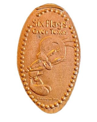 Six Flags Over Texas Tweety Elongated Penny Pressed Souvenir Coin