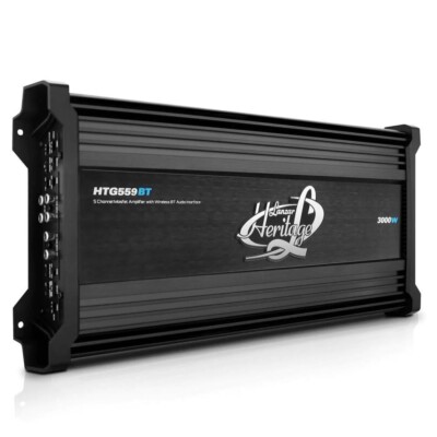 1 Lanzar HTG559BT Verstärker A 5 Kanäle 3000 Watt Max Mit Bluetooth Integriert