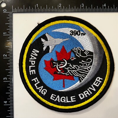 USAF Wild Boars 390th Fighter Squadron Maple Flag Eagle Driver Spiral Patch