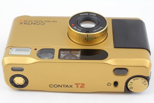 【Casi sin usar en CAJA】 Cámara fotográfica compacta Contax T2 DORADA 35 mm de Japón - Imagen 6 de 11