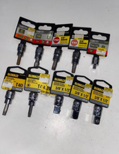 Torx Bit Socket Increasing Adapter 3/8" Drive DeWalt Master Mechanic Set of 10