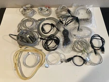 Lot of 19 Assorted Cables and Cords (Computer, Phone, Patch, USB, More)