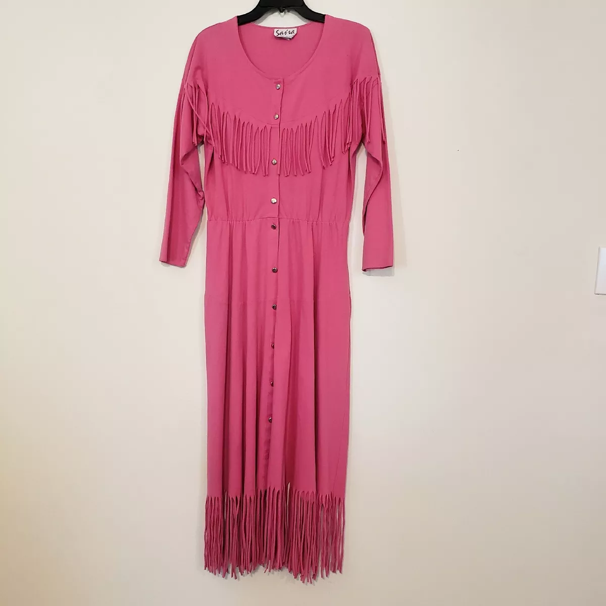 Pink western shop dress