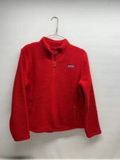 vineyard vines girls Pullover red sherpa 1/2 zip NWT Size XL 16