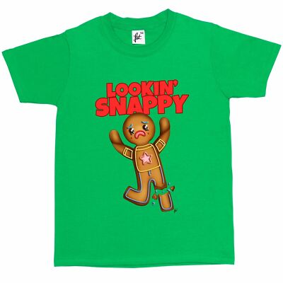 Lookin Snappy Broken Leg Ginger Bread Man Kinder Jungen / Mädchen T-Shirt