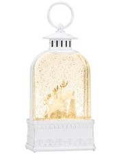 Reindeer Christmas Snow Globes Musical Lightde with 6H Timer Sparkly Swirling...
