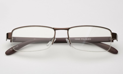 Reading Glasses Simple Classic Men Women High Quality Reader Half Frame Metal - Picture 9 of 9