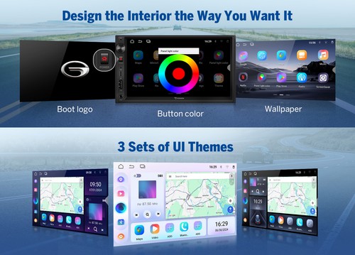 Head Unit Android 14 WIFI 7" 2DIN Car Radio Stereo CarPlay GPS SAT Navi WiFi CAM - Picture 15 of 21
