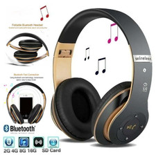 Wireless Headphones Bluetooth Noise Cancelling Stereo Earphones Over Ear Headset
