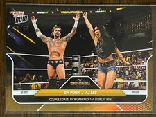 2025 Topps Now WWE #98 CM Punk AJ Lee Wrestlepalooza GOLD 24/50