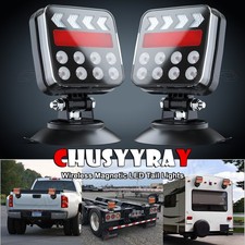 Magnetic Wireless Tail Lights for Trailer, Wireless Trailer Lights Kit 2PCS