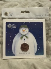 2019 Royal Mint The Snowman & James 50p Fifty Pence BU Coin in Presentation Pack