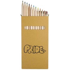 12 x 'Pride' Long 178mm Coloured Pencils / Pencil Set PE00074135 