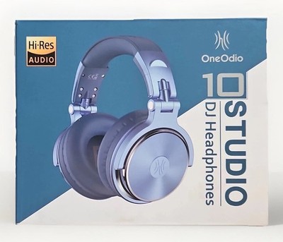 OneOdio Studio Pro 10 DJ Headphones Hi-Res 50mm Wired Blue New