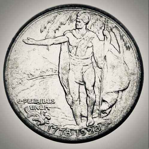 1928 Hawaiian Commemorative Silver Half Dollar 50C - Bild 2 von 2