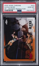 2020 TOPPS WWE CHROME SP-ORANGE REFRACTOR #IV2 ALEXA BLISS 24/25 PSA 10