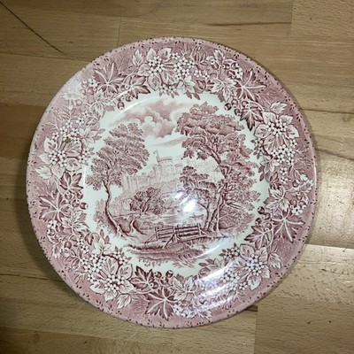 Speiseteller Steingut E. I. T. myott Castle Teller Platte 25 cm Keramik rot