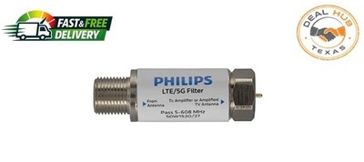 Philips LTE Filter for TV Antenna, Filters 4G 5G LTE Signal to Reduce Interferen