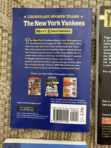 Matt Christopher Lot Of 7 Sport Books Tiger Woods,Tom Brady, Babe Ruth,Muhammad - Picture 14 of 15
