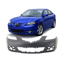 Bumper Cover For 2004-2006 Mazda 3 Sedan S I W Fog Light Hole Bnyk5003xebb Front Bumper Cover For 2004-2006 Mazda 3 Sedan S I W Fog Light Hole Bnyk5003xebb Front