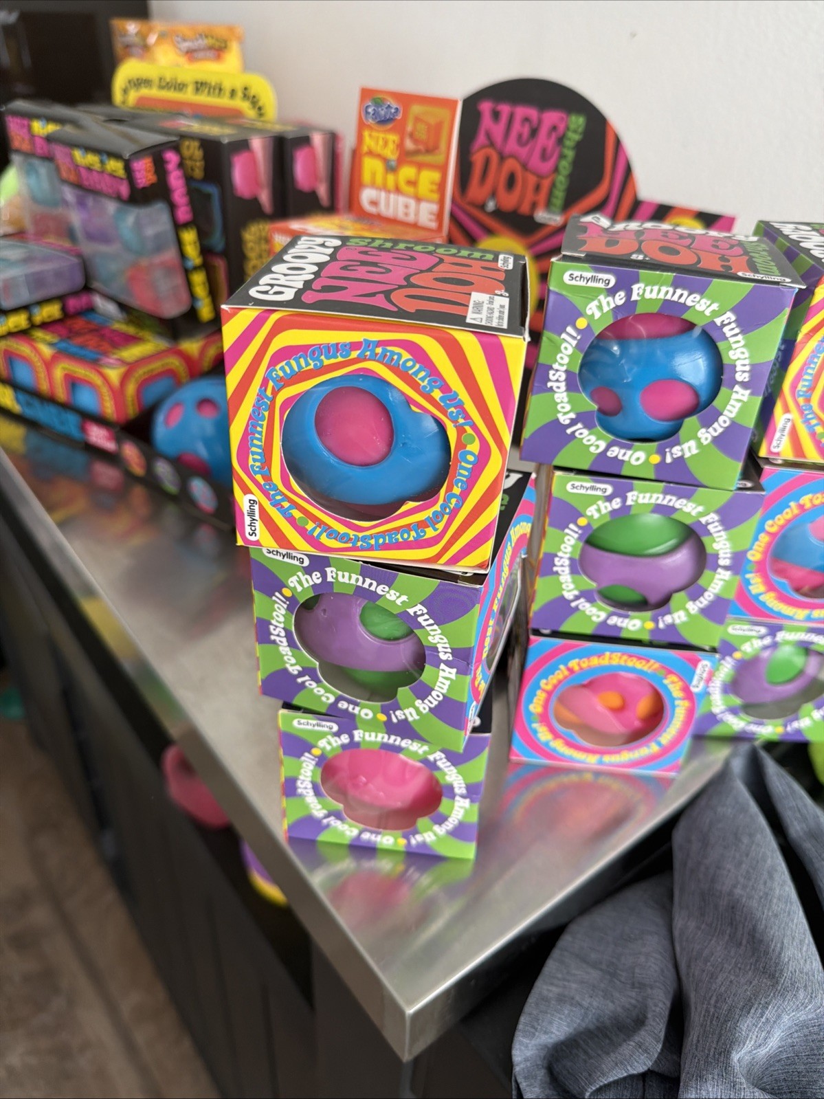 *ULTRA RARE* Schylling NeeDoh Groovy Shroom Rare 3 Color Set - COLLECTION