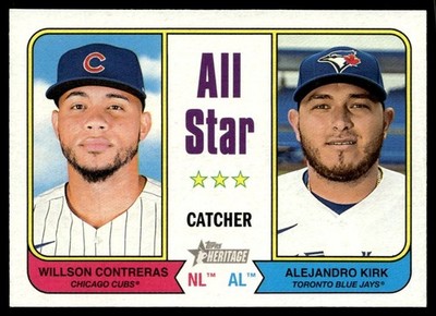 2023 Topps Heritage Willson Contreras/Alejandro Kirk Chicago Cubs/Toronto Blue