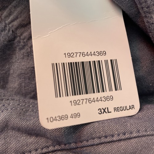 Neu mit Etikett Carhartt blau Denim 100 % Baumwolle SS Hemd Größe 3XL - Bild 8 von 8