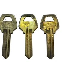 3 STAR 6CO11 Key Blank NOS Uncut Blanks USA Brass Corbin Russwin