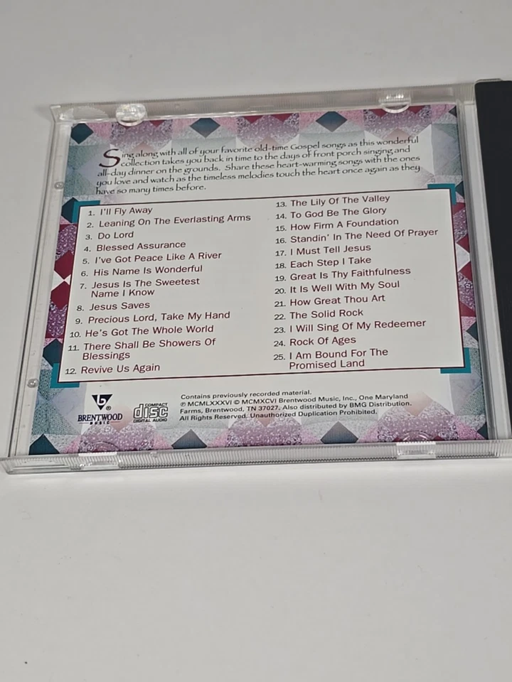 America's 25 Favorite Old Time Gospel Songs Volume 2 Music CD 1996 - Imagem 3 de 4
