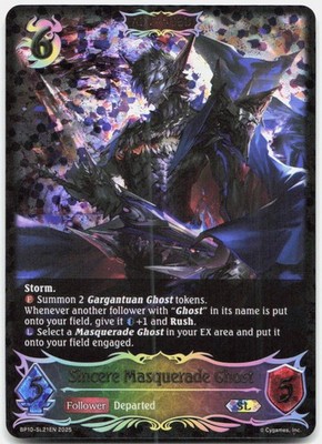 Shadowverse Evolve Sincere Masquerade Ghost BP10-SL21EN Gods of the Arcana NM