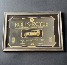 Vintage Rolls Royce ?Best Car In The World? Advertisement Picture Mirror