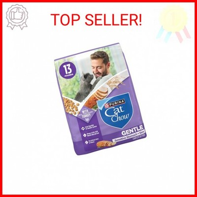 Purina Cat Chow Gentle Sensitive Stomach and Skin Dry Cat Food with Turkey - 13 