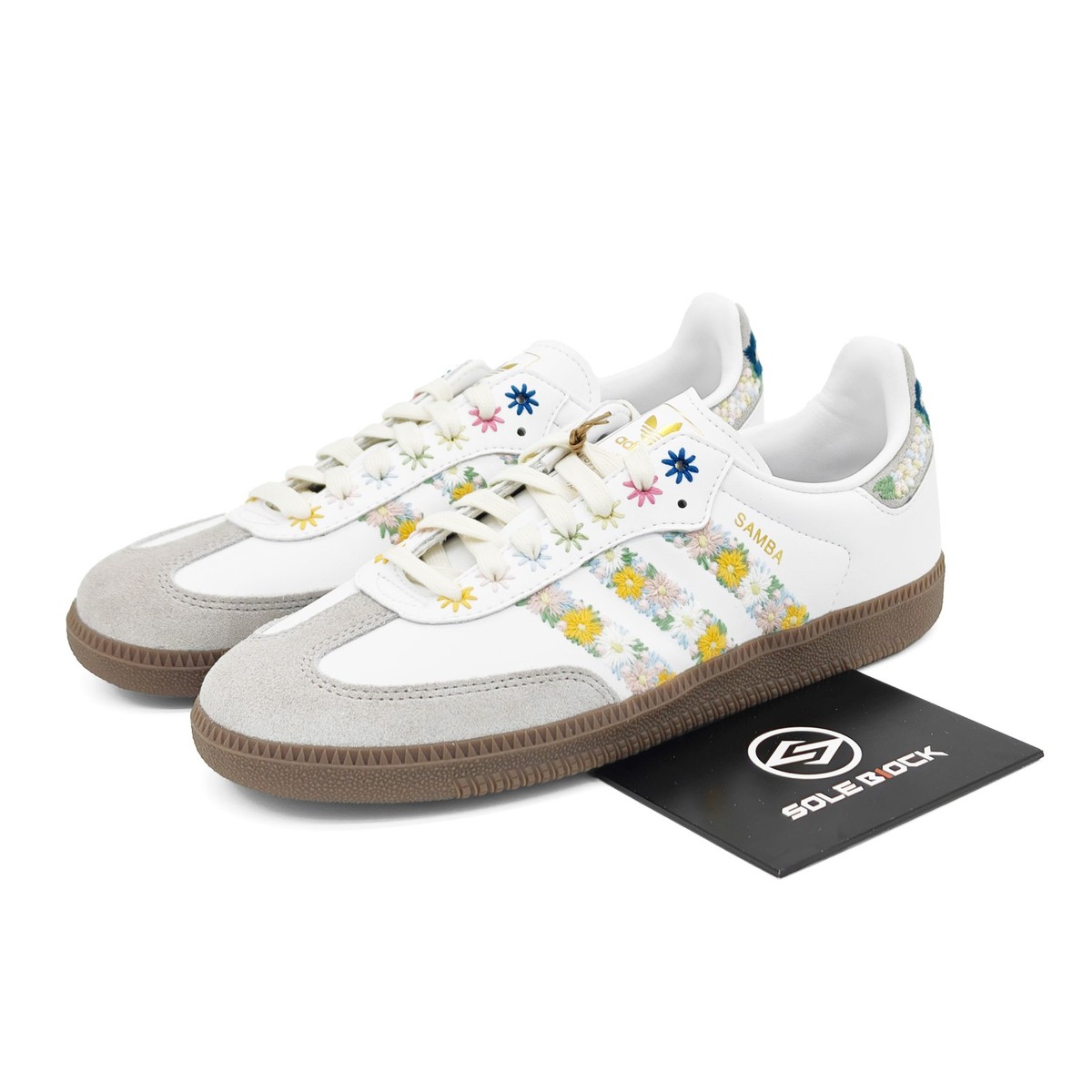 Juice x Adidas Originals Samba Flower HQ5155 Unisex White | eBay