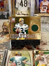 Aaron Rodgers 2011 Craftsmen Donruss Elite Jersey Card #1 Ser #/299 Game-Worn +9