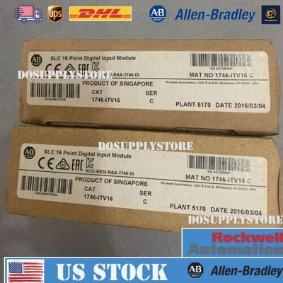 New Factory Sealed AB 1746-ITV16 SER C SLC 16 POINT DIGITAL INPUT MODULE
