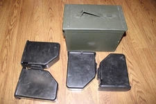 4 USGI Military 5.56 Saw Gunners Box with 1 Metal Can Set USMC