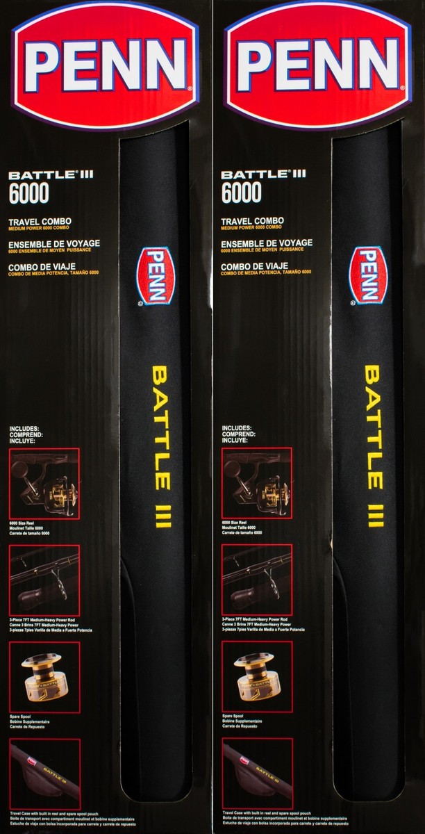 Penn Fishing Penn Battle 6000 Travel Combo Penn Battle III 5000