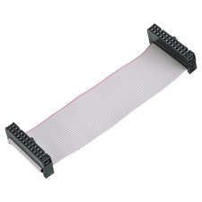 1 Pack IDC Connector Flat Ribbon Cable 24 Pins FC 2.54mm Pitch 10cm Length