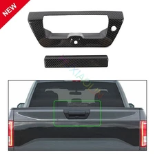 For Ford F-150 2015-2017 Carbon Fiber Rear Tailgate Door Handle Bowl Cover Trim