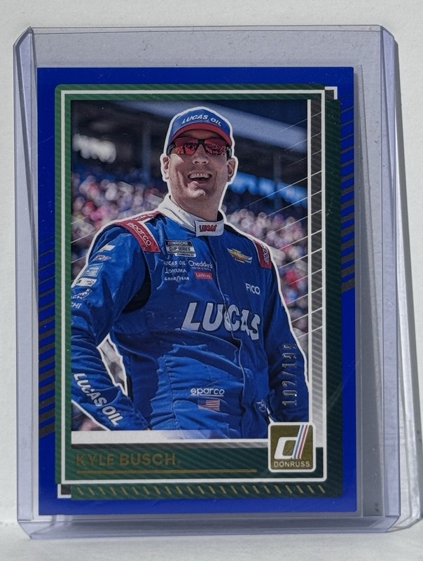 2025 Panini Donruss Nascar - Kyle Busch #56 Blue /199