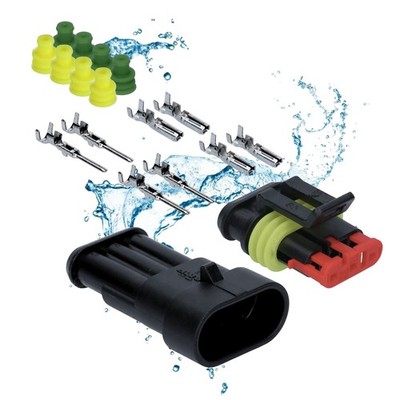 Kalitec KALI-1003 Superseal Set 3-polig 0,75-1,5mm² KFZ Stecker wasserdicht 24V