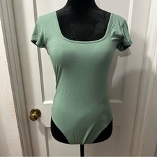 American Eagle Outfitters Green Fitted Bodysuit